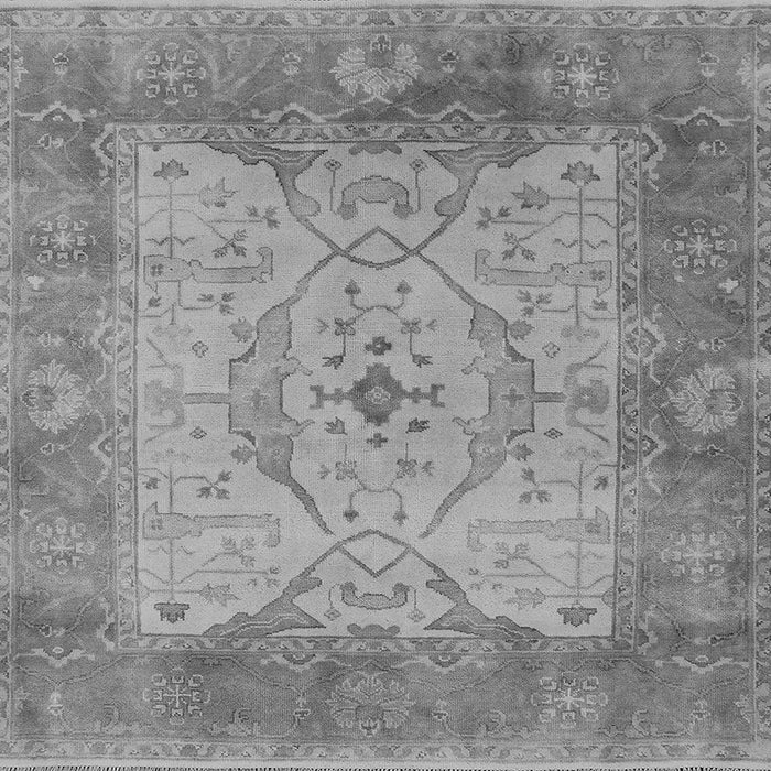 Square Oriental Gray Traditional Rug, urb1418gry