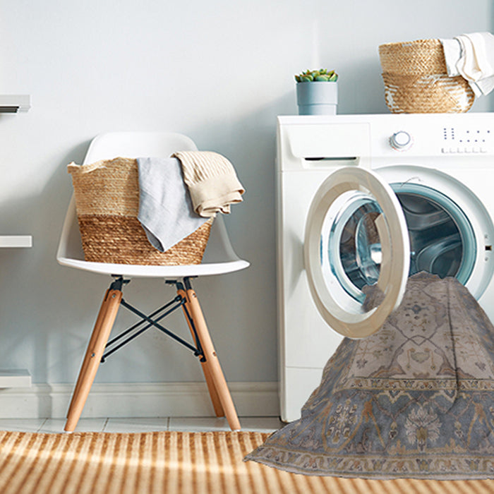 Machine Washable Industrial Modern Rosy Brown Pink Rug in a Washing Machine, wshurb1418