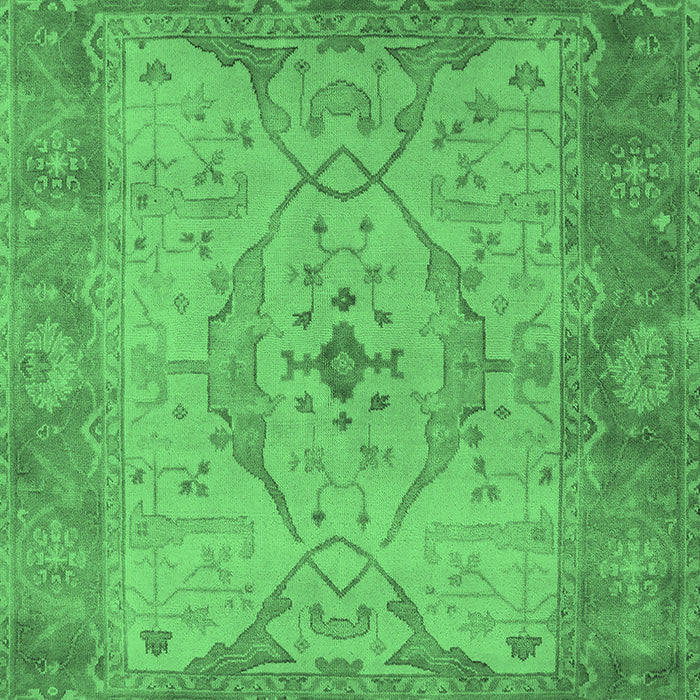 Oriental Emerald Green Traditional Rug, urb1418emgrn
