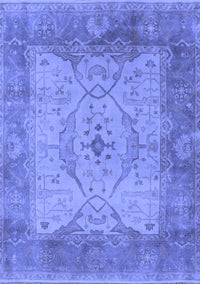 Oriental Blue Traditional Rug, urb1418blu