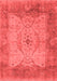 Oriental Red Traditional Area Rugs