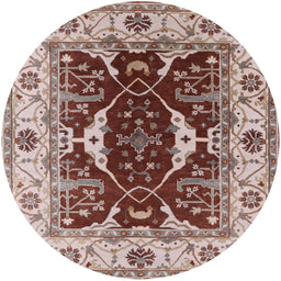 Round Machine Washable Industrial Modern Rose Pink Rug, wshurb1419