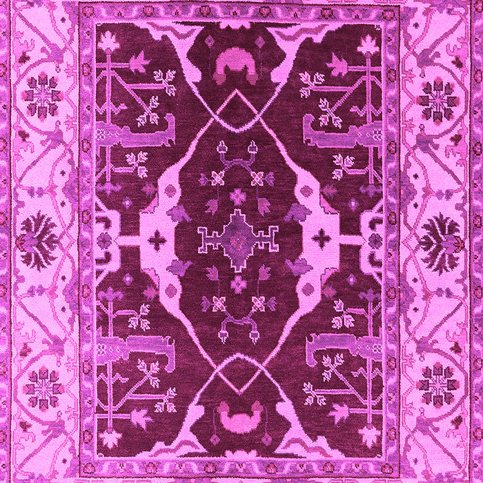 Machine Washable Oriental Pink Traditional Rug, wshurb1419pnk