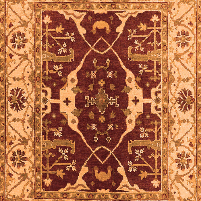 Oriental Orange Traditional Rug, urb1419org