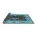 Sideview of Oriental Light Blue Traditional Rug, urb1419lblu