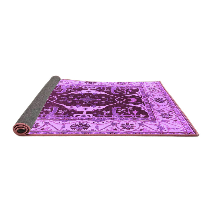 Sideview of Oriental Purple Traditional Rug, urb1419pur