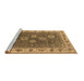 Sideview of Machine Washable Oriental Brown Traditional Rug, wshurb1420brn