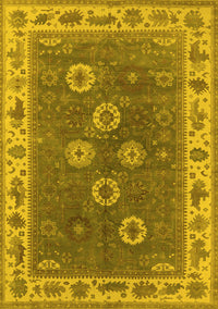 Oriental Yellow Traditional Rug, urb1420yw