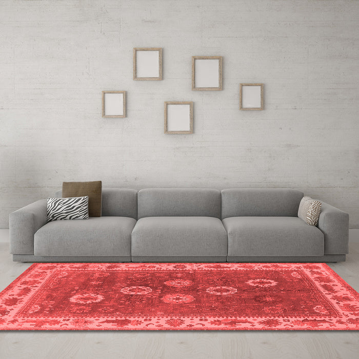 Traditional Red Washable Rugs