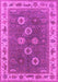 Machine Washable Oriental Pink Traditional Rug, wshurb1420pnk