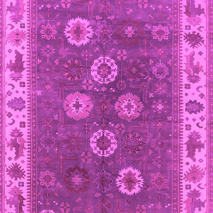 Machine Washable Oriental Pink Traditional Rug, wshurb1420pnk