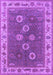 Machine Washable Oriental Purple Traditional Area Rugs, wshurb1420pur