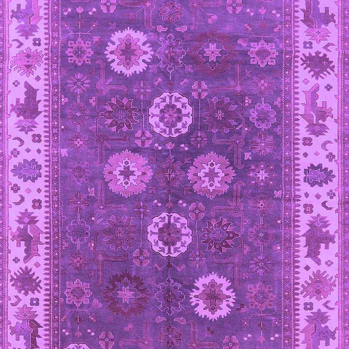 Machine Washable Oriental Purple Traditional Area Rugs, wshurb1420pur