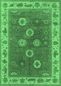 Oriental Emerald Green Traditional Rug, urb1420emgrn