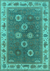 Oriental Turquoise Traditional Rug, urb1420turq