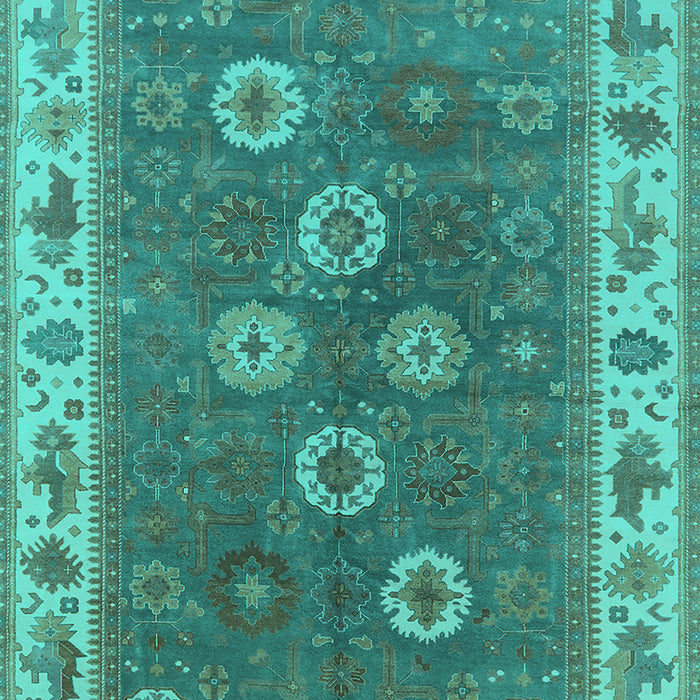 Oriental Turquoise Traditional Rug, urb1420turq