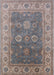 Mid-Century Modern Sandstone Brown Oriental Rug, urb1421