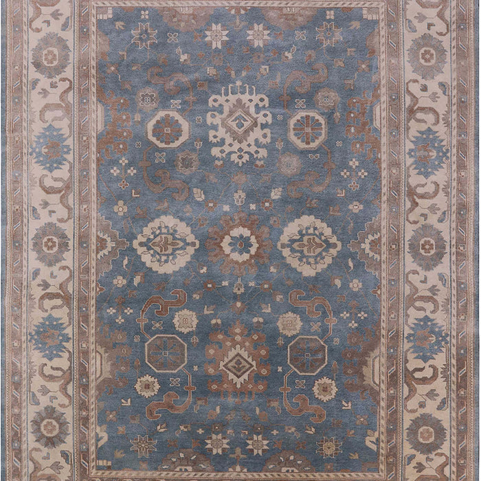 Mid-Century Modern Sandstone Brown Oriental Rug, urb1421