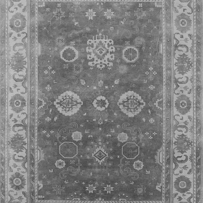 Machine Washable Oriental Gray Traditional Rug, wshurb1421gry