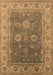 Machine Washable Oriental Brown Traditional Rug, wshurb1421brn