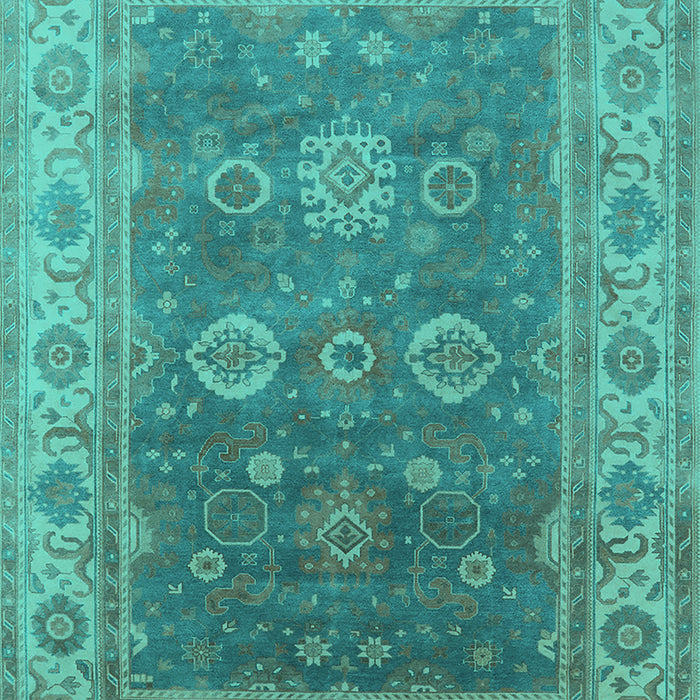Oriental Turquoise Traditional Rug, urb1421turq