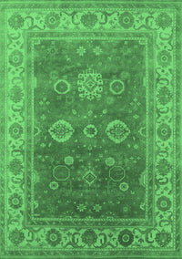 Oriental Emerald Green Traditional Rug, urb1421emgrn