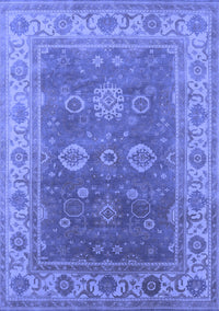 Oriental Blue Traditional Rug, urb1421blu