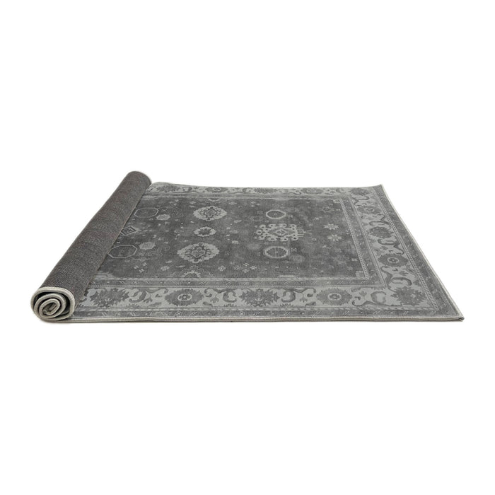 Sideview of Oriental Gray Traditional Rug, urb1421gry