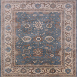 Square Machine Washable Industrial Modern Sandstone Brown Rug, wshurb1421