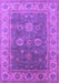 Machine Washable Oriental Purple Traditional Area Rugs, wshurb1421pur