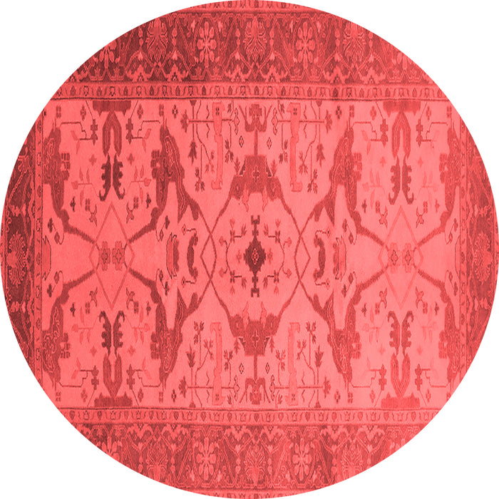Machine Washable Oriental Red Traditional Rug, wshurb1422red