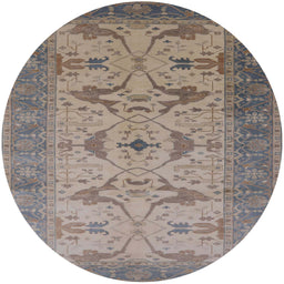 Round Machine Washable Industrial Modern Sandstone Brown Rug, wshurb1422