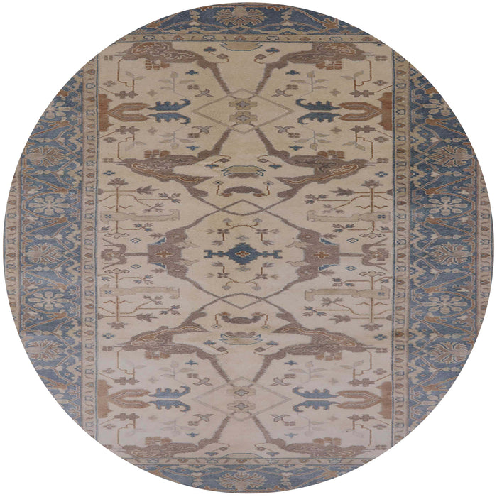 Round Machine Washable Industrial Modern Sandstone Brown Rug, wshurb1422