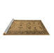 Sideview of Machine Washable Oriental Brown Traditional Rug, wshurb1422brn