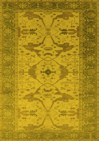 Oriental Yellow Traditional Rug, urb1422yw