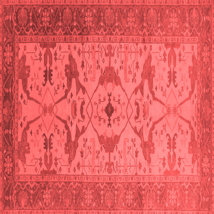 Machine Washable Oriental Red Traditional Rug, wshurb1422red