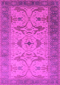 Oriental Pink Traditional Rug, urb1422pnk