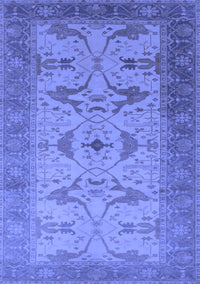 Oriental Blue Traditional Rug, urb1422blu