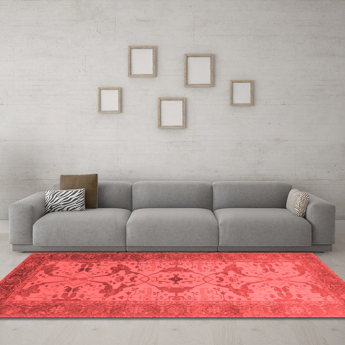 Traditional Red Washable Rugs