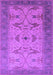 Machine Washable Oriental Purple Traditional Area Rugs, wshurb1422pur