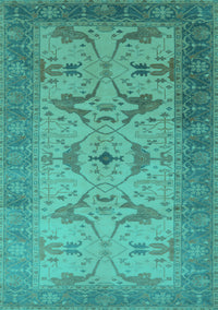 Oriental Turquoise Traditional Rug, urb1422turq