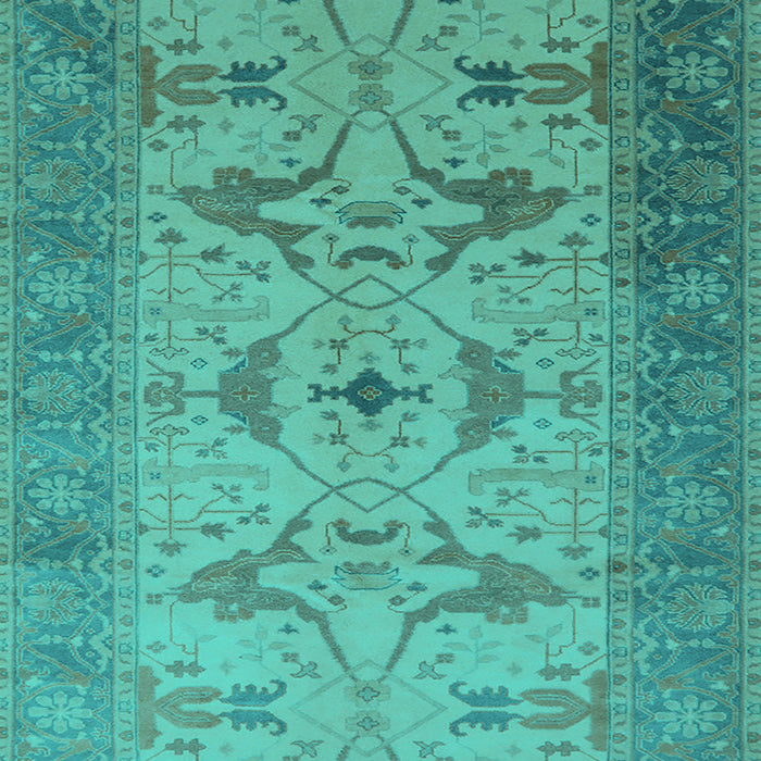 Oriental Turquoise Traditional Rug, urb1422turq