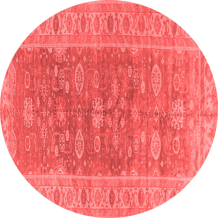 Machine Washable Oriental Red Traditional Rug, wshurb1423red