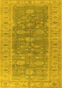 Oriental Yellow Traditional Rug, urb1423yw