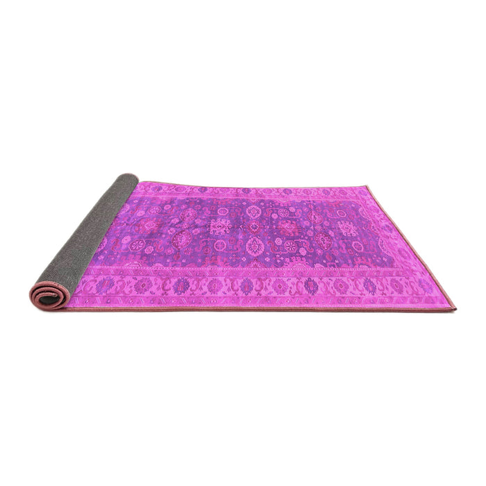 Sideview of Oriental Pink Traditional Rug, urb1423pnk