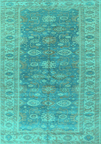 Oriental Turquoise Traditional Rug, urb1423turq