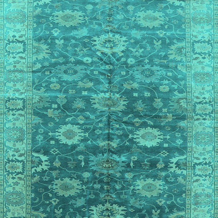 Oriental Turquoise Traditional Rug, urb1424turq