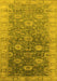 Oriental Yellow Traditional Rug, urb1424yw