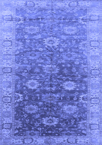 Oriental Blue Traditional Rug, urb1424blu