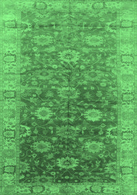 Oriental Emerald Green Traditional Rug, urb1424emgrn